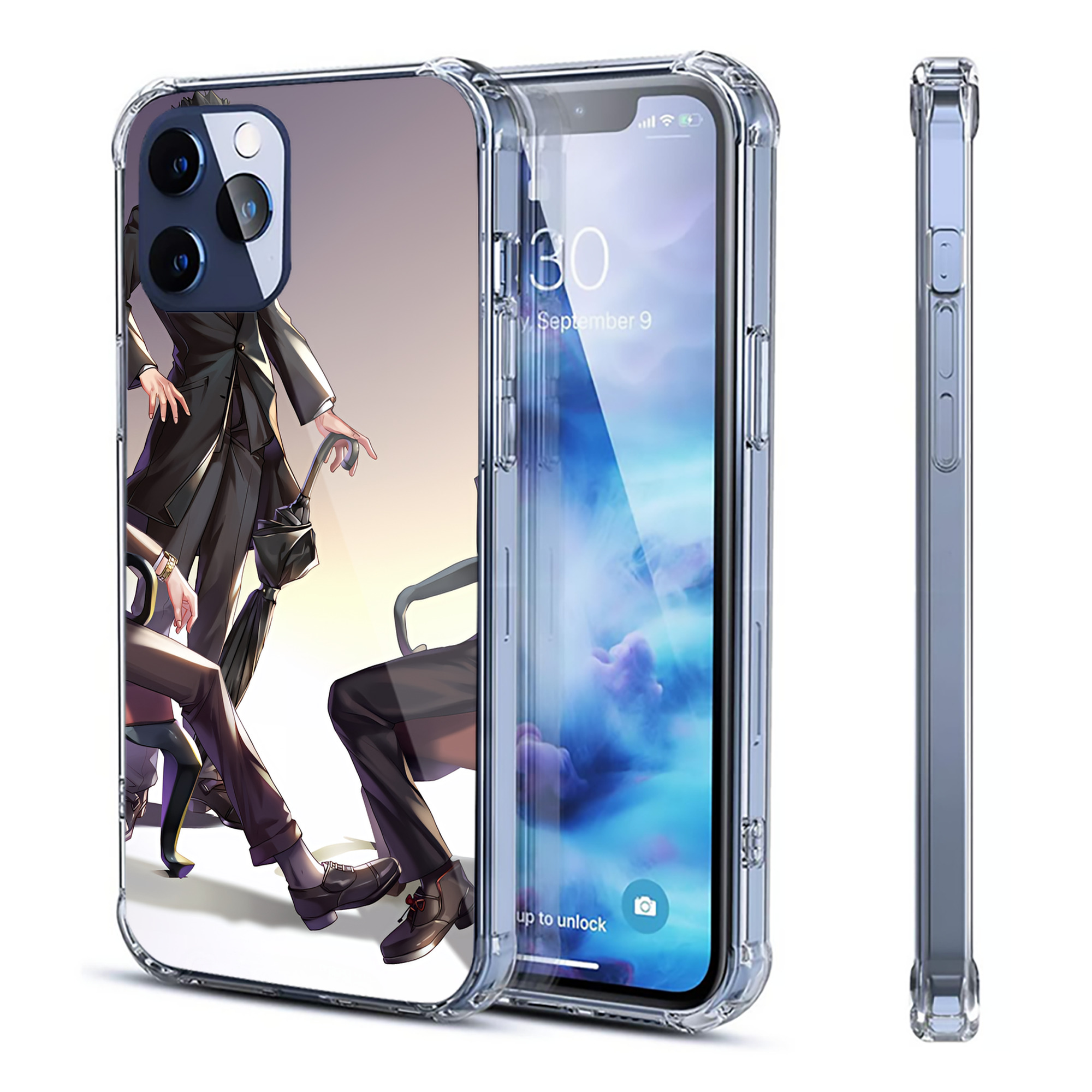 （画像用） ハイキュー!! Haikyu!! 【iPhone 12シリーズ対応】透明スマホケース（クリアソフトケース）
